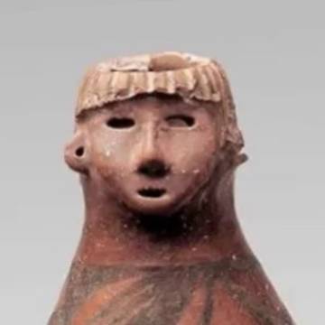 Dear ceramic bedssel with d face