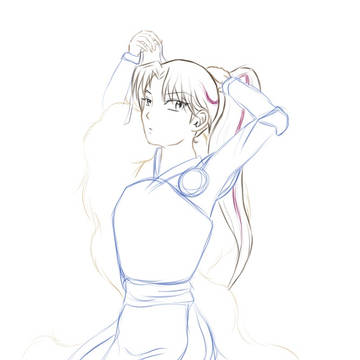 Satsuna's ponytail
