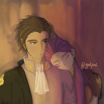 Claude x Petra under a tree