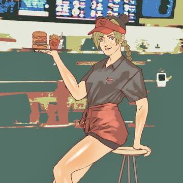 フロリダのハンバーガーショップ