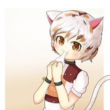 虹龍洞のミケちゃん