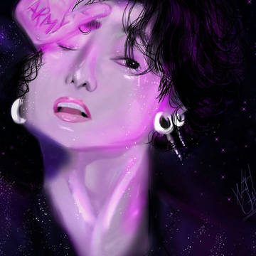 jungkook in the purple ocean