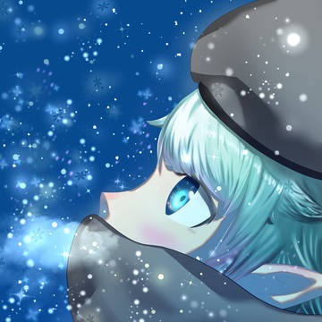 【MoE】ロングマフラーもにこちゃん描きました
