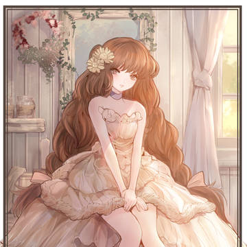ふわふわクリームドレス