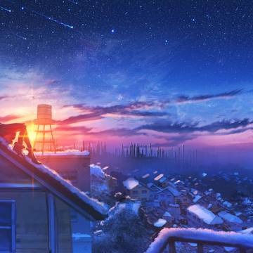 青の夜空