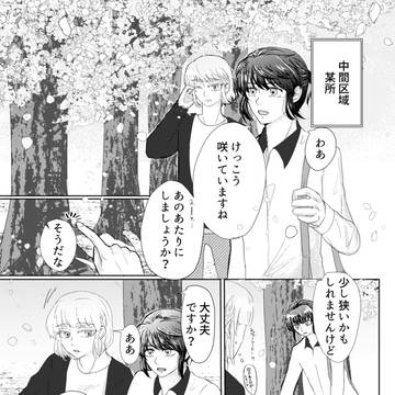 桜を見る