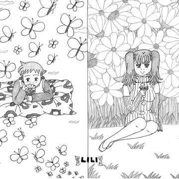 キンディア Flower and Butterfly