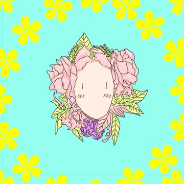girl in Flowers ver.paint