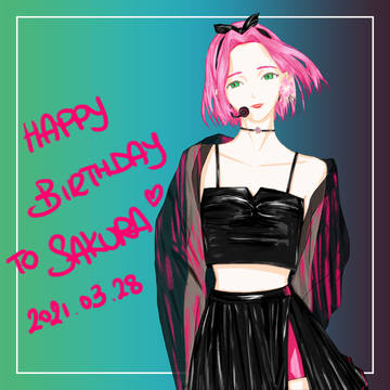 Happy birthday to Sakura 🌸