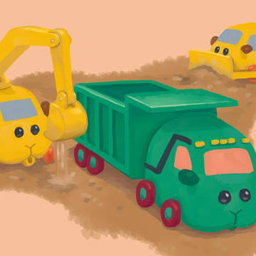 工事現場ではたらくモルカー