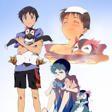 シンちぁんとペンペン