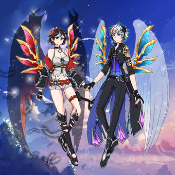 白猫と自キャラコラボ