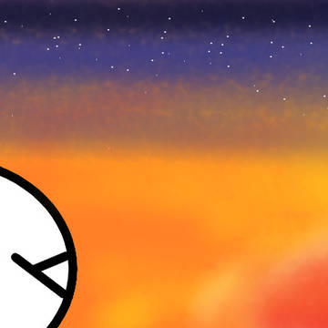 夕陽の饅頭
