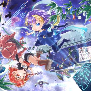 ざくアクカレンダー2020 7月イラスト