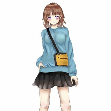 立ち絵と水彩