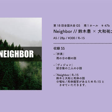4/11 第18回全国大会GS小説本サンプル