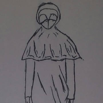 Try of draw a plague doctor