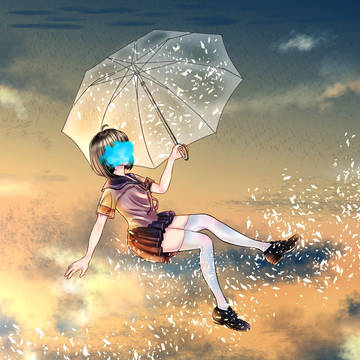 flying umbrella