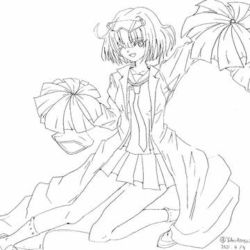 Cheer up! 歩ちゃん（線画）
