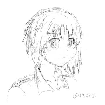 西住みほの模写