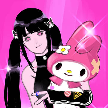 將將~~夾到美樂蒂娃娃~🐇💗