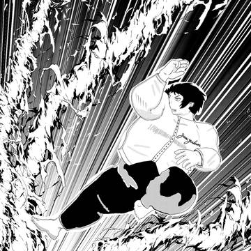 漫画絵の習作　モノクロ二値　トーン書き出し