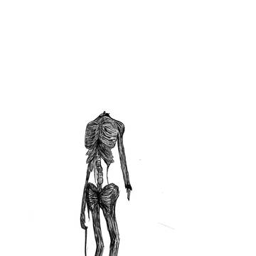 化け物落描き
