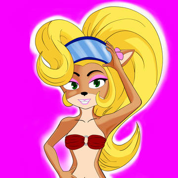 Coco Bandicoot to the beach