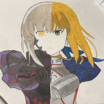 アルトリアとアルトリアオルタ
