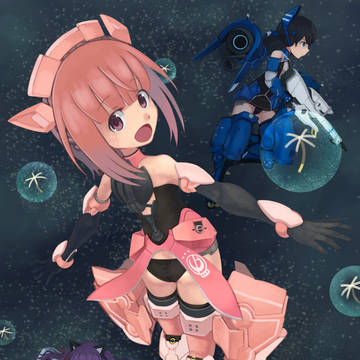アリスギア　愛花　仁愛　イラスト