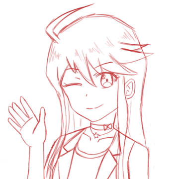 所恵美のお誕生日ラフ (Megumi bday draft)