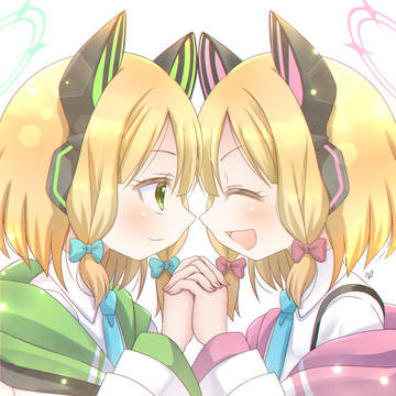 ミドリとモモイ