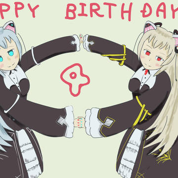 のらきゃっとちゃん4さいおめでと！