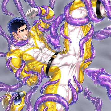 【リクエスト】触手×サンカクレンジャーイエロー