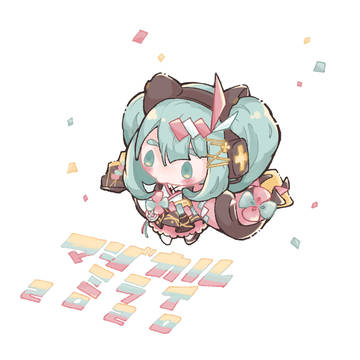 マジミラ名刺絵と雪ミクちゃん