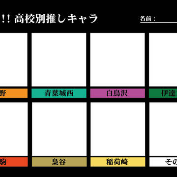 はいきゅー推しテンプレまとめ