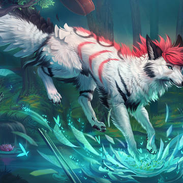 Red Hair Wolf