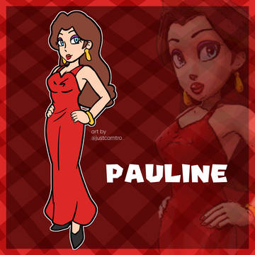 Pauline Super Mario 2D Art Style