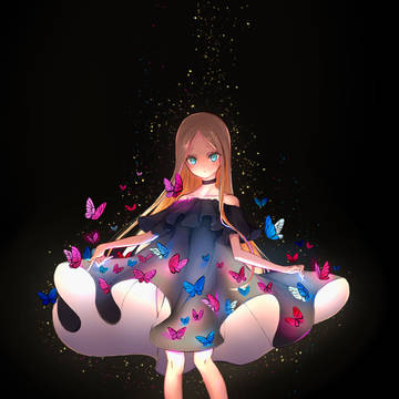 蝶のドレス