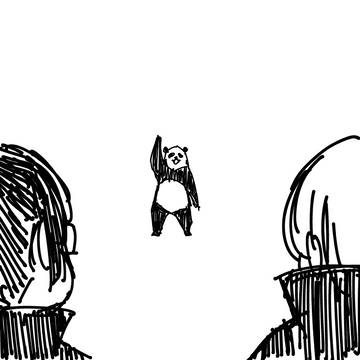 バク転失敗パンダ