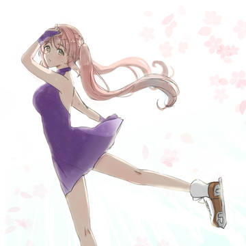 スケートをする琴歌ちゃん