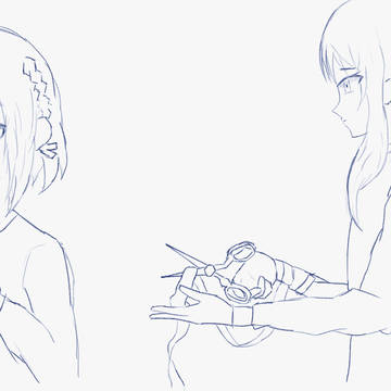 シークレットディスタンスのバーチャルライブ終わって描いたやつ