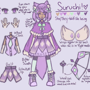 Suruchi Ref sheet + doodles