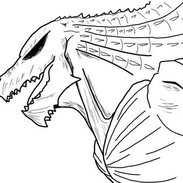 怪獣⑧～アニメゴジラ　下書き～