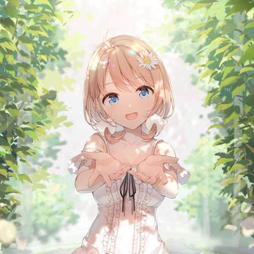 木漏れ日の中で