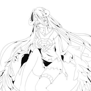 アルベド線画
