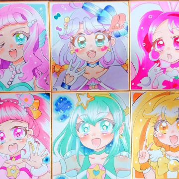 レイフレにもっていったミニ色紙たち