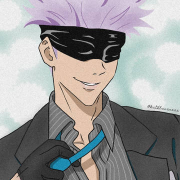 Gojo Satoru (五条悟) in a suit
