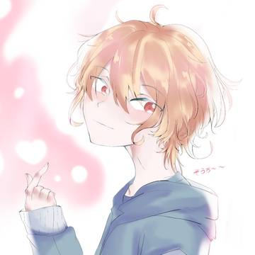 指のハート