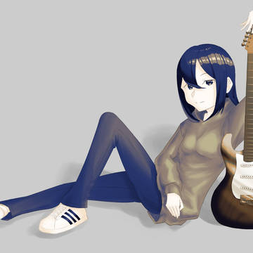 ギターと女の子